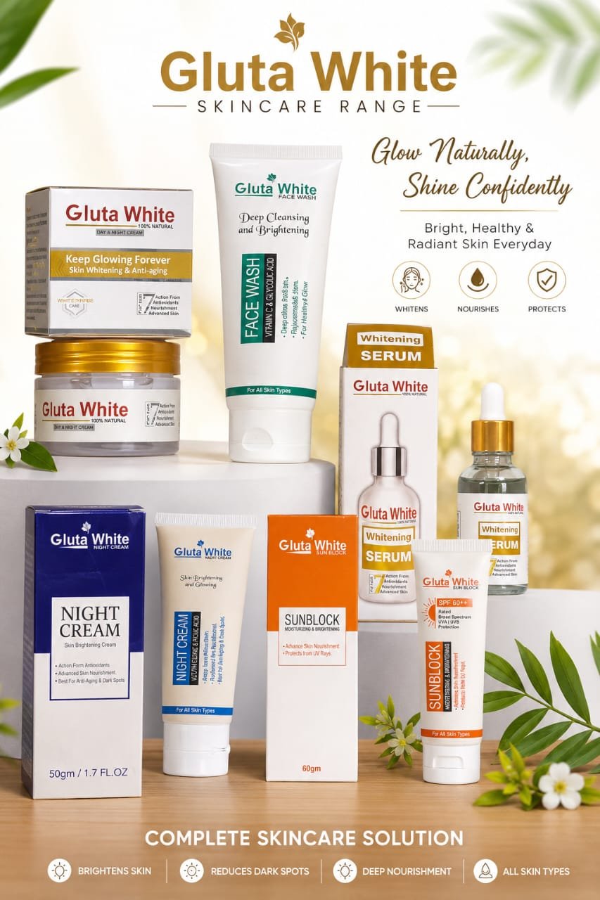 Gluta 5 in 1 Skincare Set (Whitening & Glow Kit)
