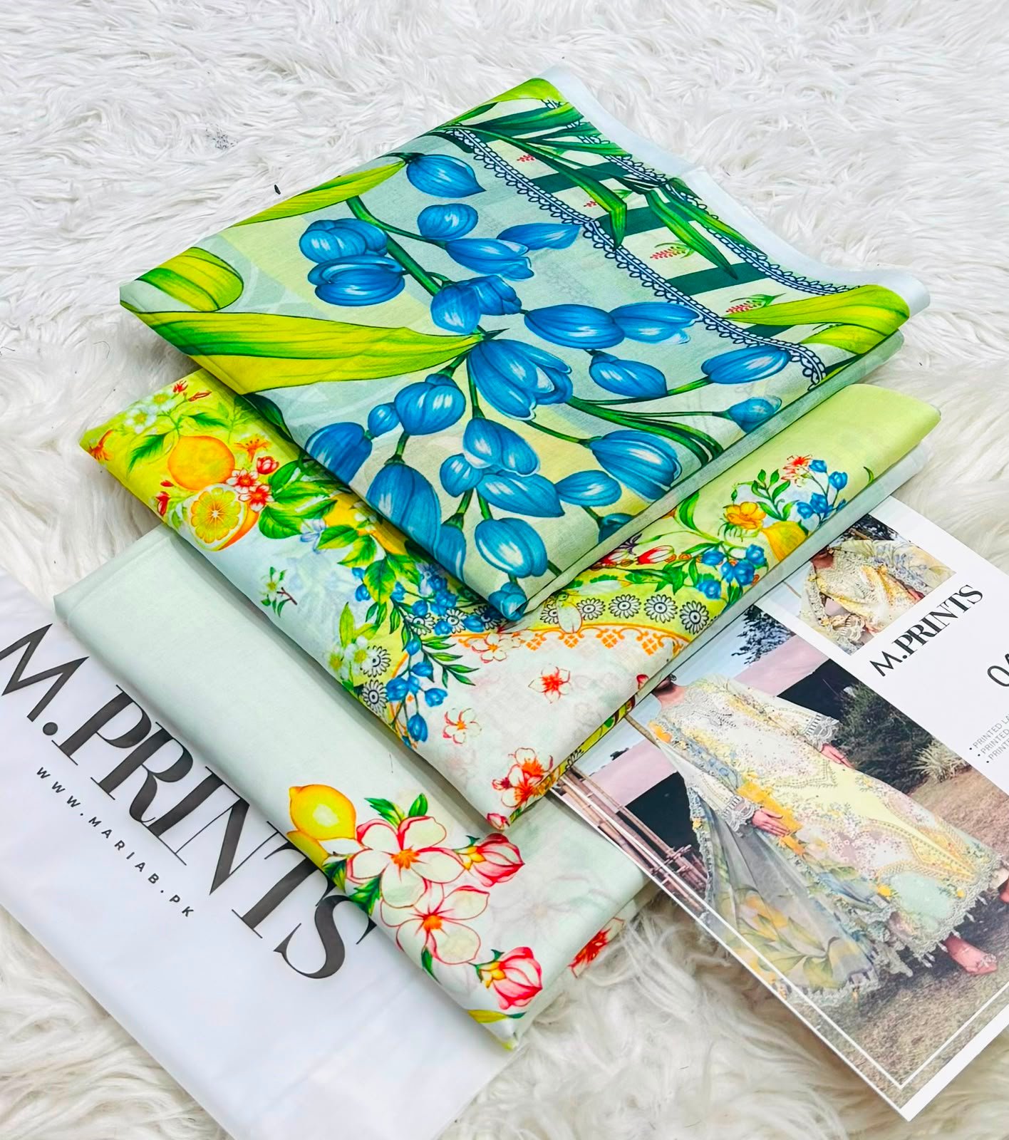 MARIA B Lawn 3-Piece Collection Volume 3 – Printed Shirt, Voile Dupatta & Cambric Trouser