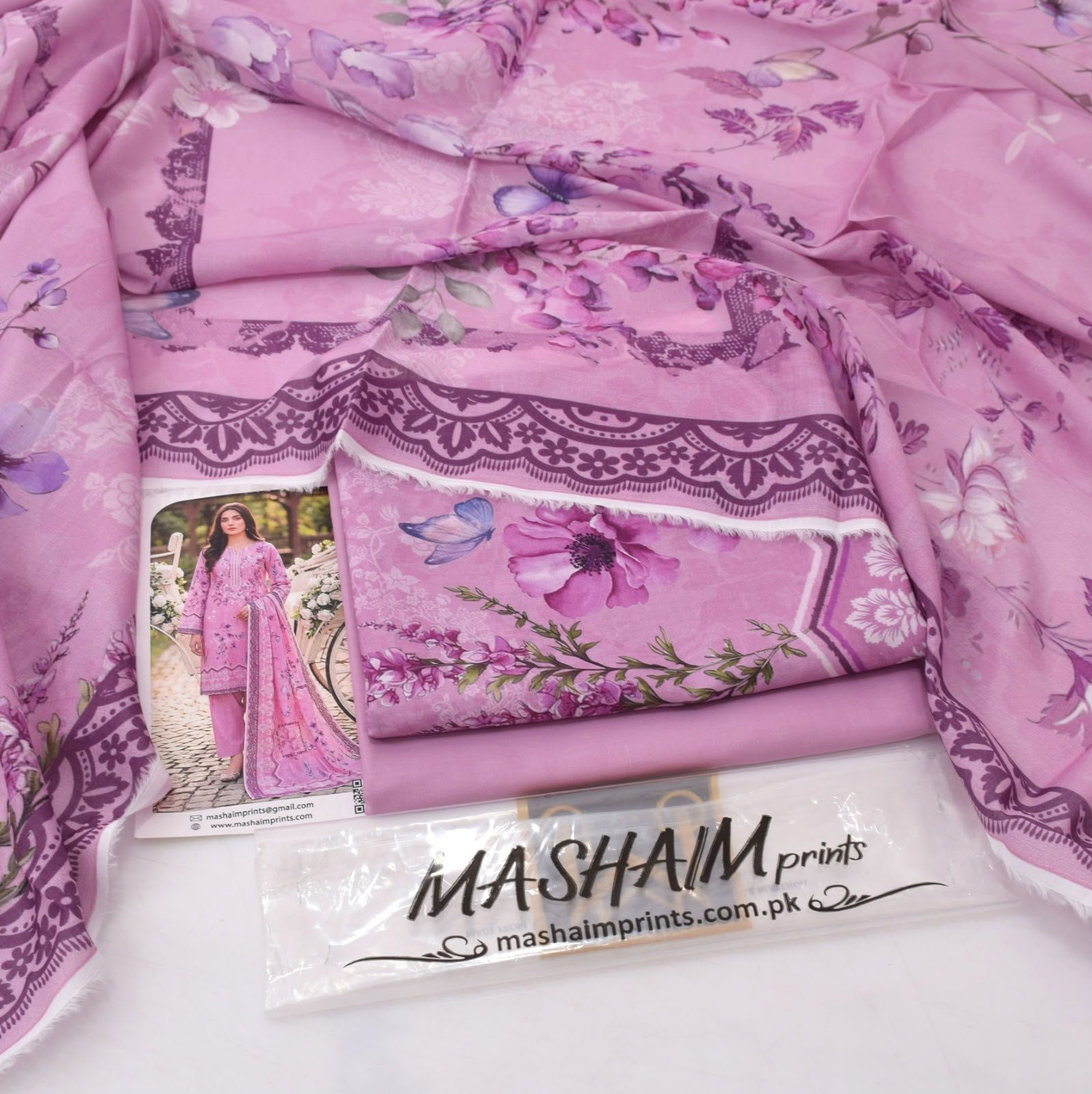 MASHAIM Lawn 2026 Volume – 3-Piece Unstitched 8-Meter Collection