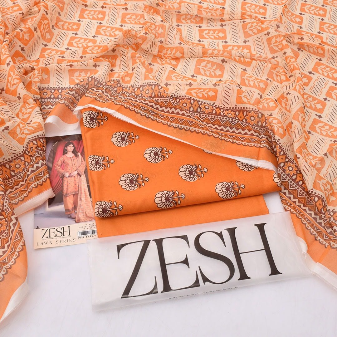 ZESH Lawn 2026 Original 3-Piece Printed & Jacquard Collection