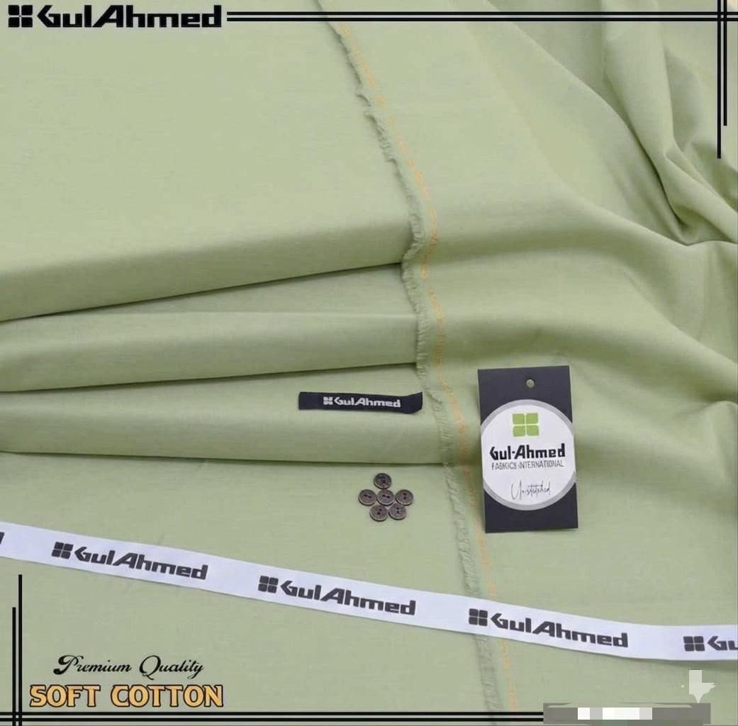 GUL AHMED Business Class Premium Egyptian Cotton – 4.5 Meter Unstitched Men's Suit