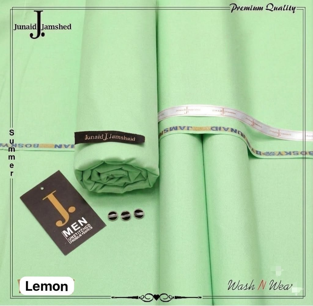 J. Junaid Jamshed Men's Super Luxury Wash & Wear – Summer Collection 2026