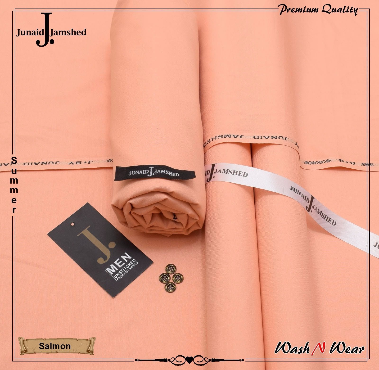 J. Junaid Jamshed Men's Super Luxury Wash & Wear – Summer Collection 2026