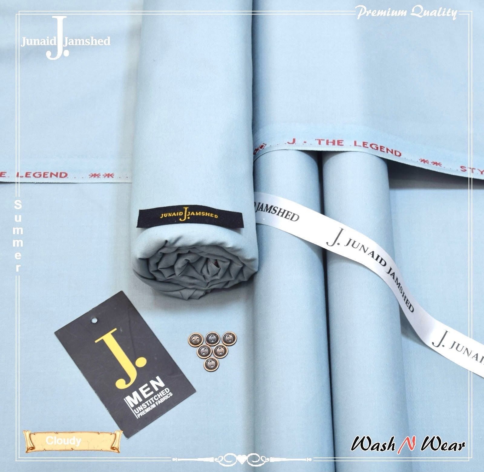 J. Junaid Jamshed Men's Super Luxury Wash & Wear – Summer Collection 2026