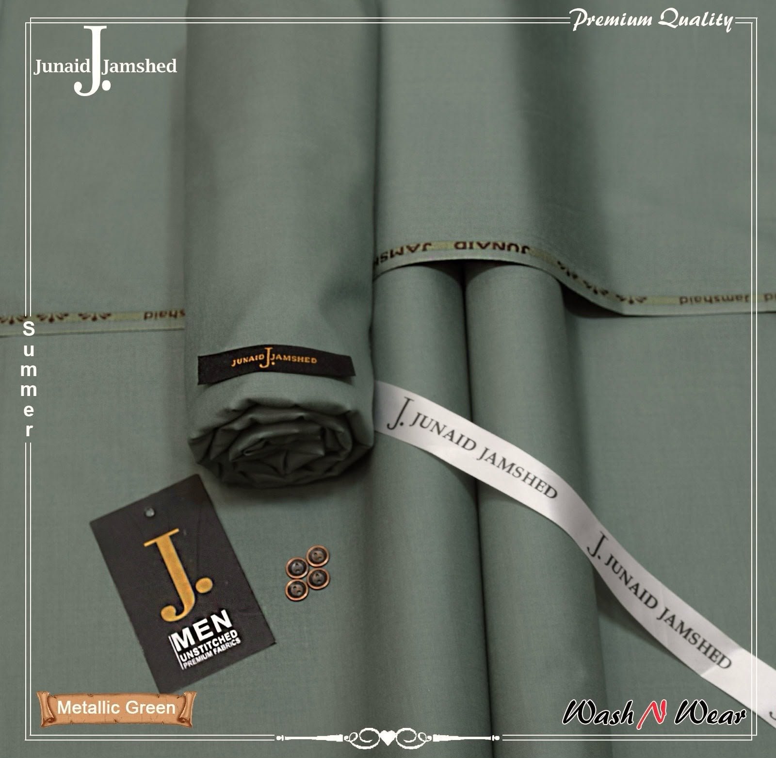J. Junaid Jamshed Men's Super Luxury Wash & Wear – Summer Collection 2026