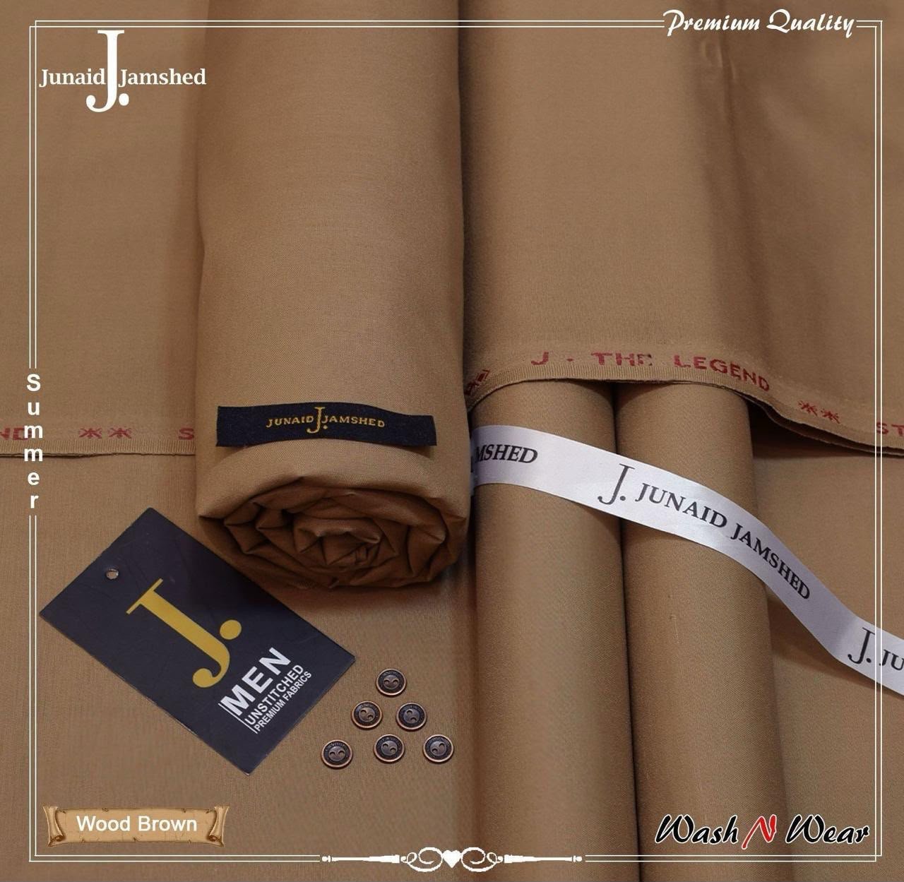 J. Junaid Jamshed Men's Super Luxury Wash & Wear – Summer Collection 2026