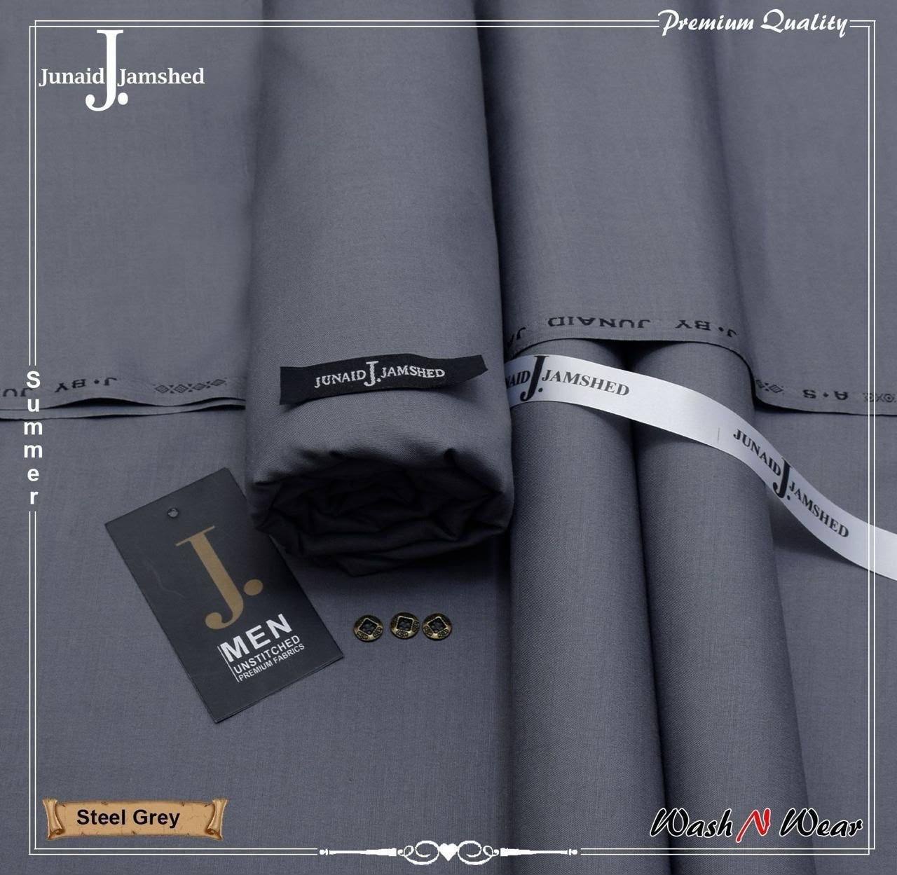 J. Junaid Jamshed Men's Super Luxury Wash & Wear – Summer Collection 2026
